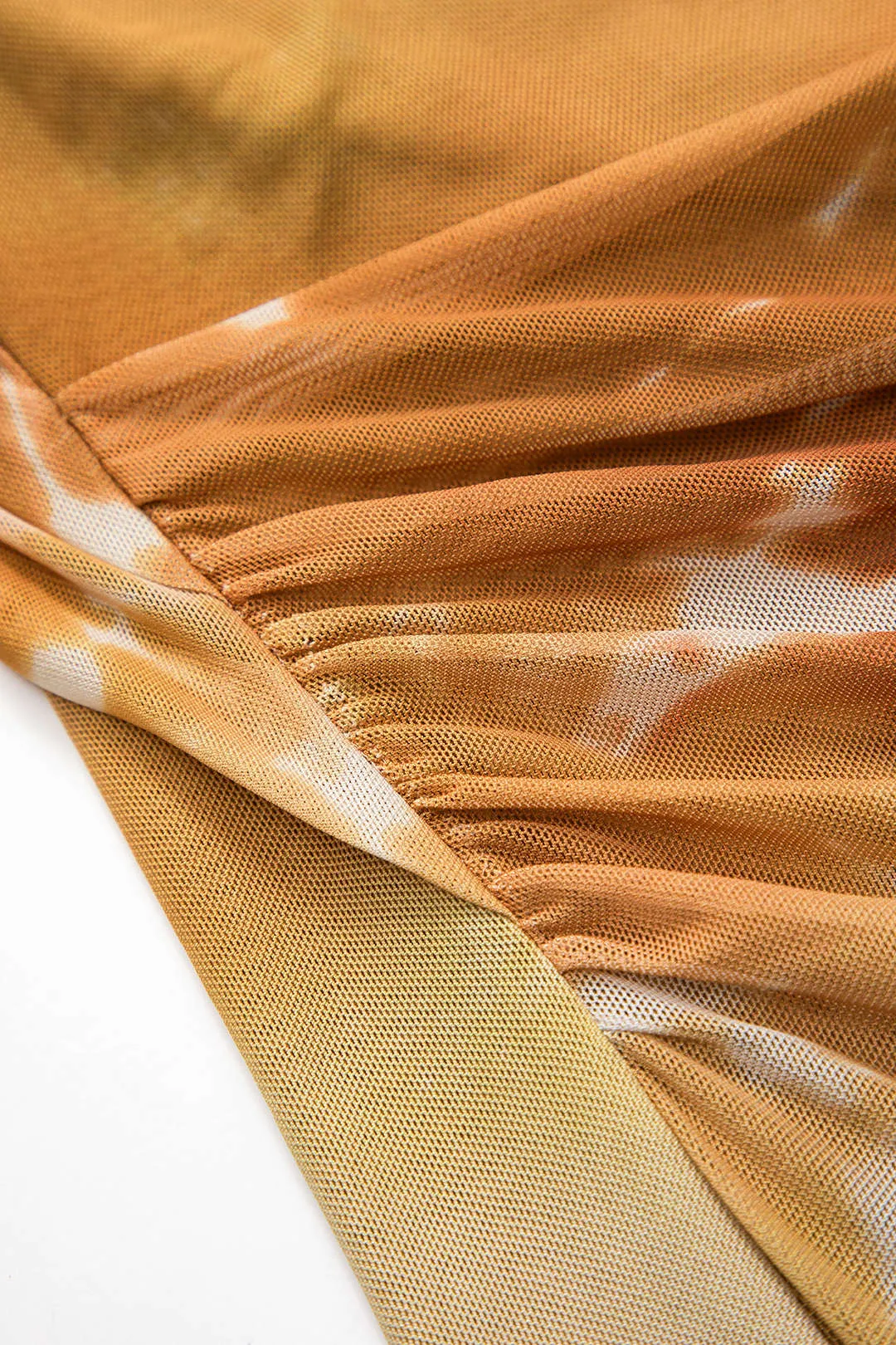 Ombre print mesh asymmetrisk ærmeløs mini kjole sold by Micas product image thumbnail 5