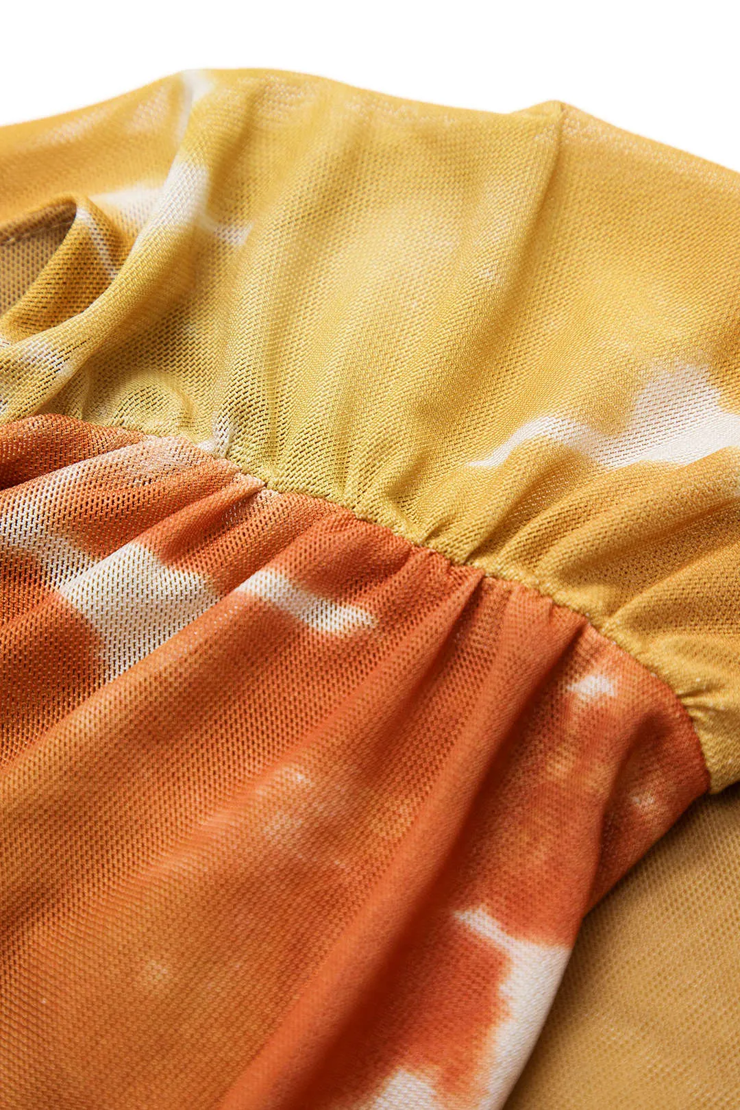 Ombre print mesh asymmetrisk ærmeløs mini kjole sold by Micas product image thumbnail 4