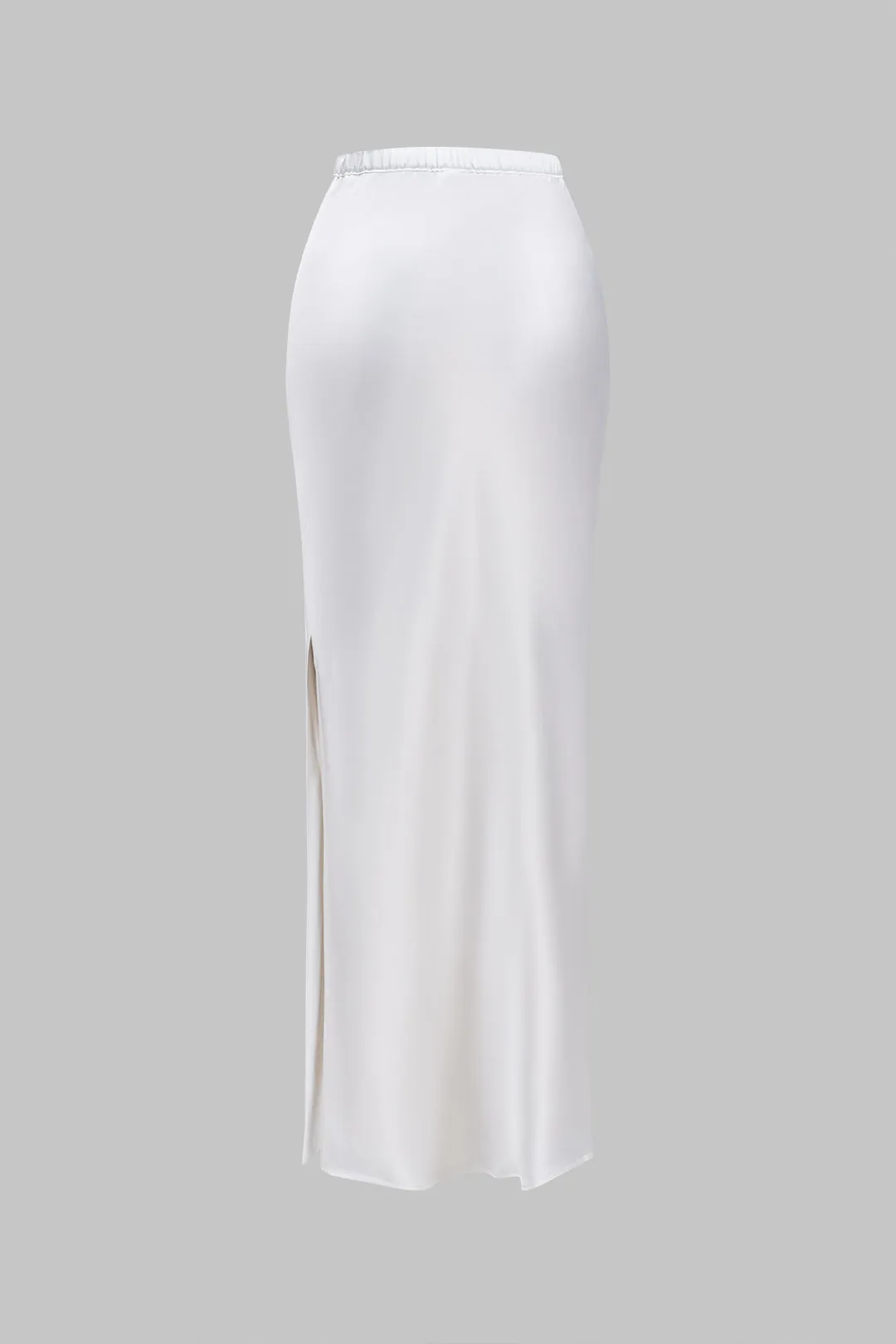 Satin lynlås spalte nederdel sold by Micas product image thumbnail 2