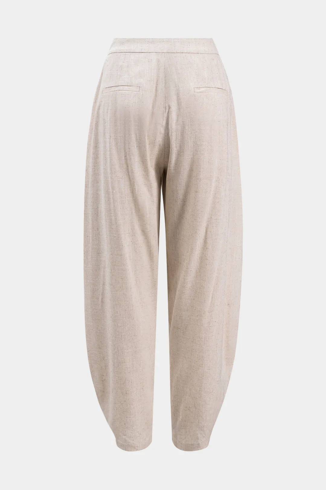 Linen Ruched Button Pocket Trousers sold by Micas product image thumbnail 2