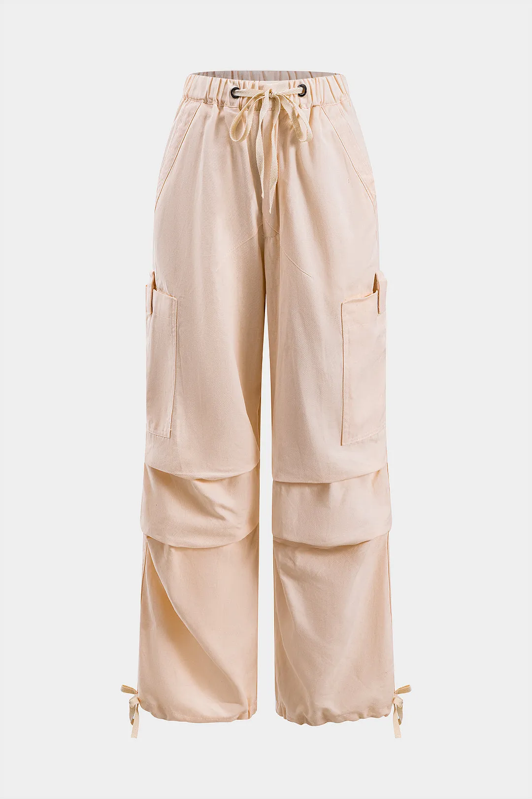 Ruched slips front lomme brede ben bukser sold by Micas