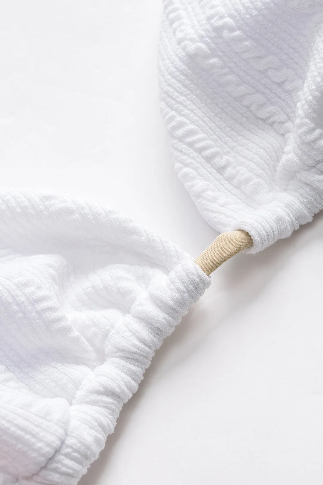 Kontrastbind ruched bagløst bikini -sæt sold by Micas product image thumbnail 4