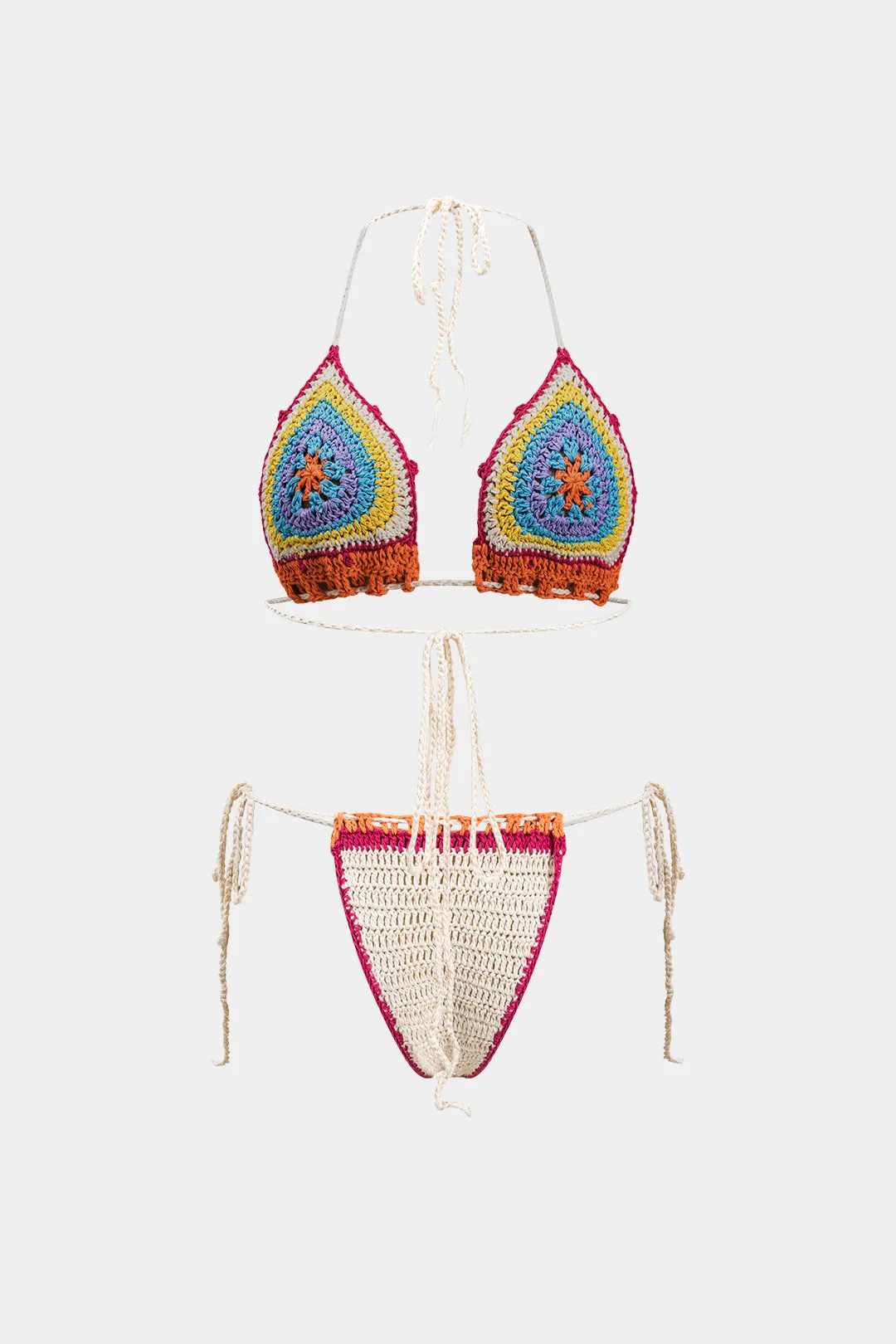 Strikket stroppet rygfri bikini -sæt sold by Micas product image thumbnail 2