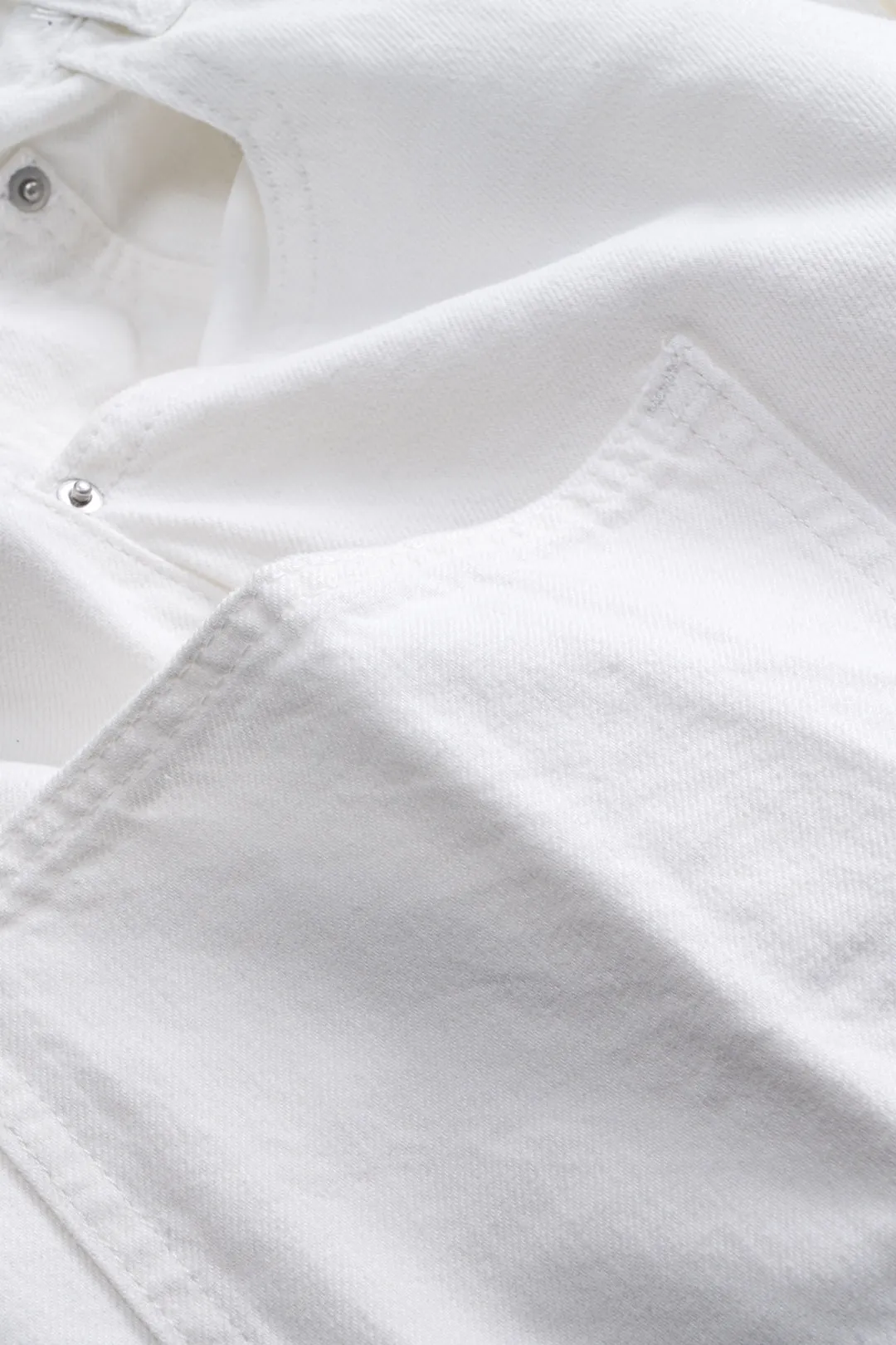 Denim knap lomme bred ben tønde jeans sold by Micas product image thumbnail 5