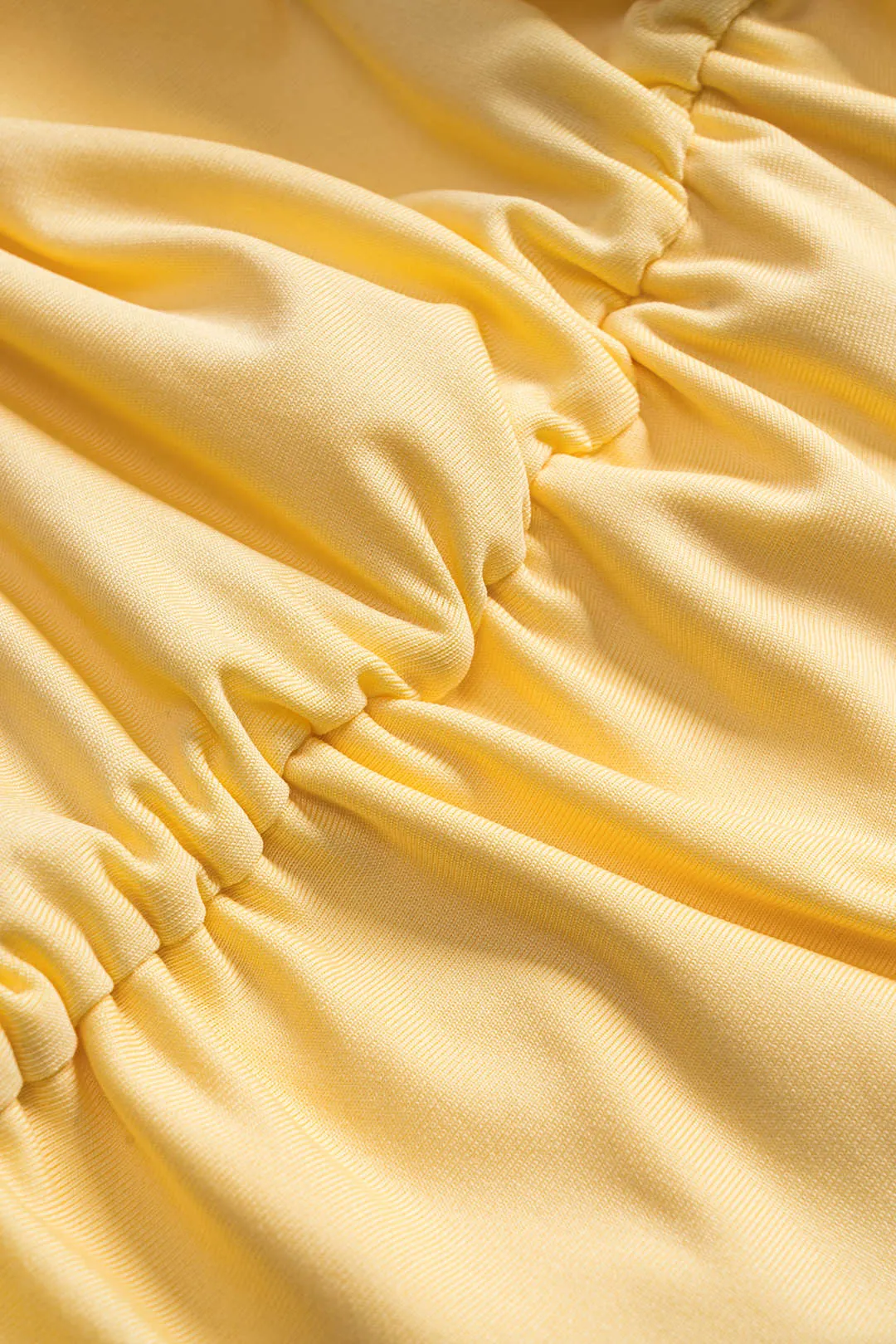 Ruffle Cut Out Twist Knot Stropless Mini Dress sold by Micas product image thumbnail 4