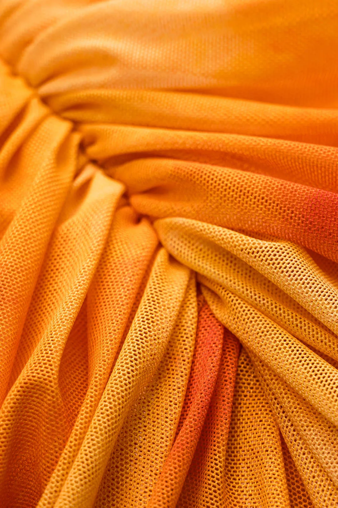 Vandfarveprint Mesh Ruched Slip Midi Dress sold by Micas product image thumbnail 3