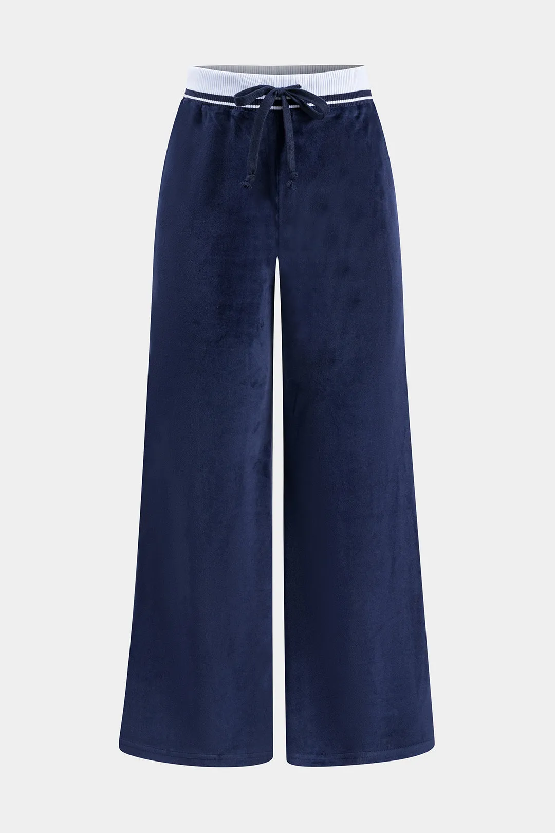 Fløjl ruched slips foran brede ben bukser sold by Micas