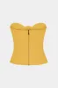 Solid lynlås bustier rør top sold by Micas