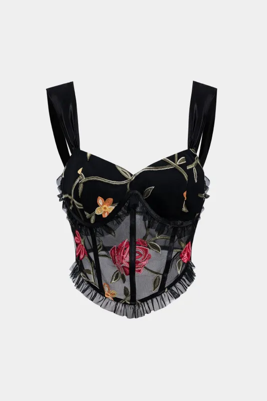 Blonderbroderi kammusling Ruched Bustier Corset Cami Top sold by Micas
