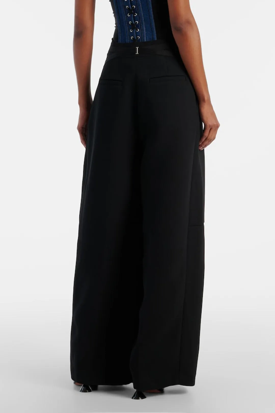 Plisseret lynlås lomme brede ben bukser sold by Micas product image thumbnail 3