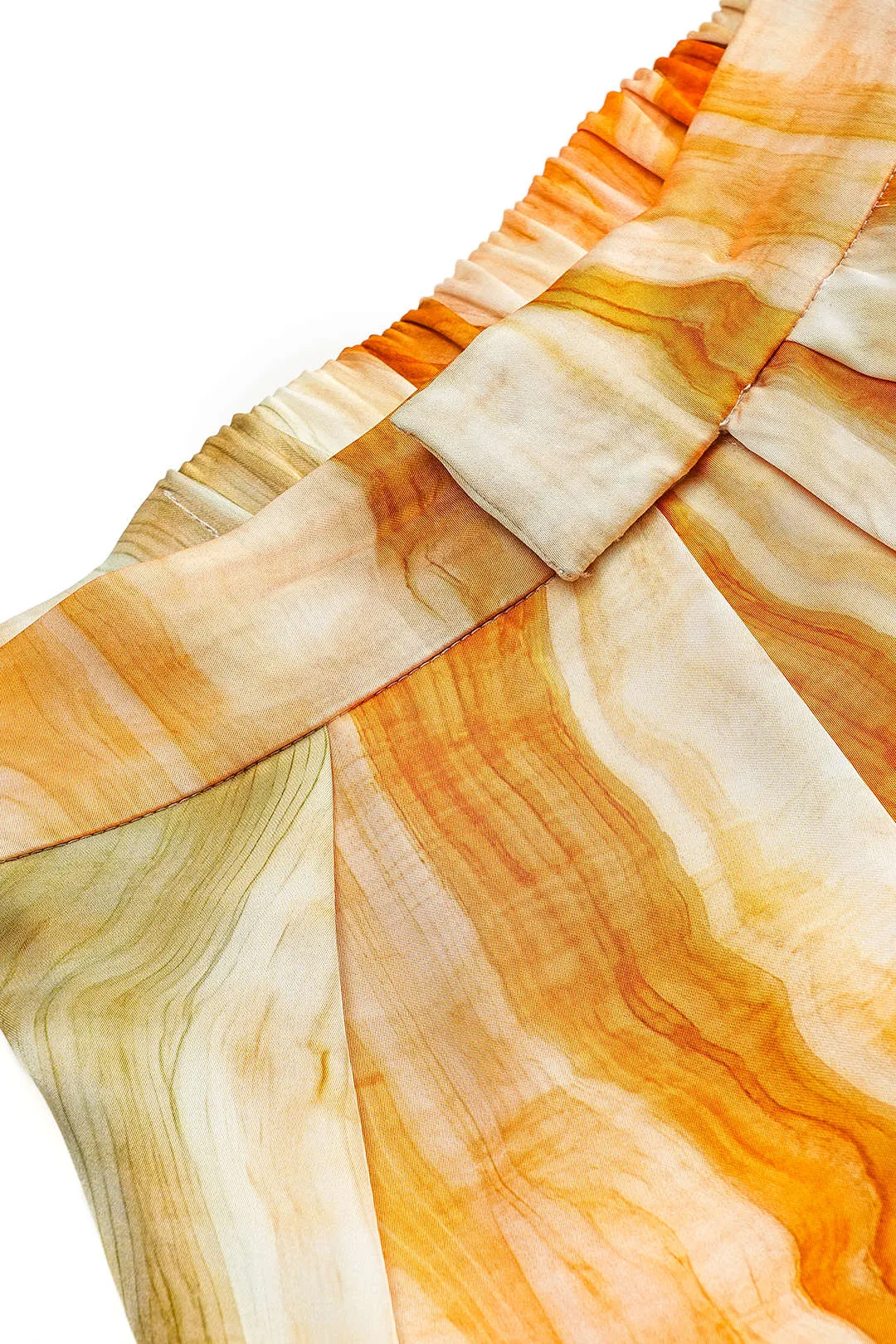 Marmorprint plisserede lommebrede benbukser sold by Micas product image thumbnail 3