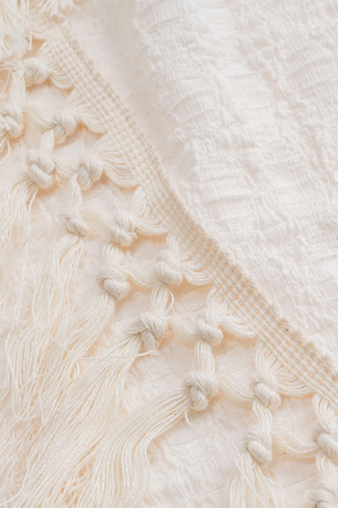 Fringe Ruched Twist Knot Cover Up sold by Micas product image thumbnail 4