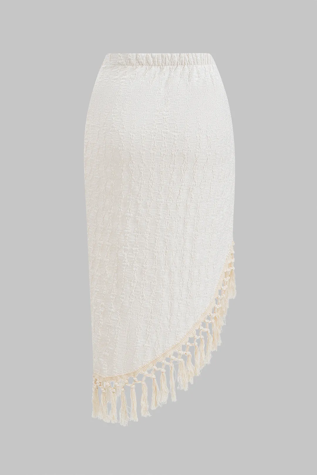 Fringe Ruched Twist Knot Cover Up sold by Micas product image thumbnail 2