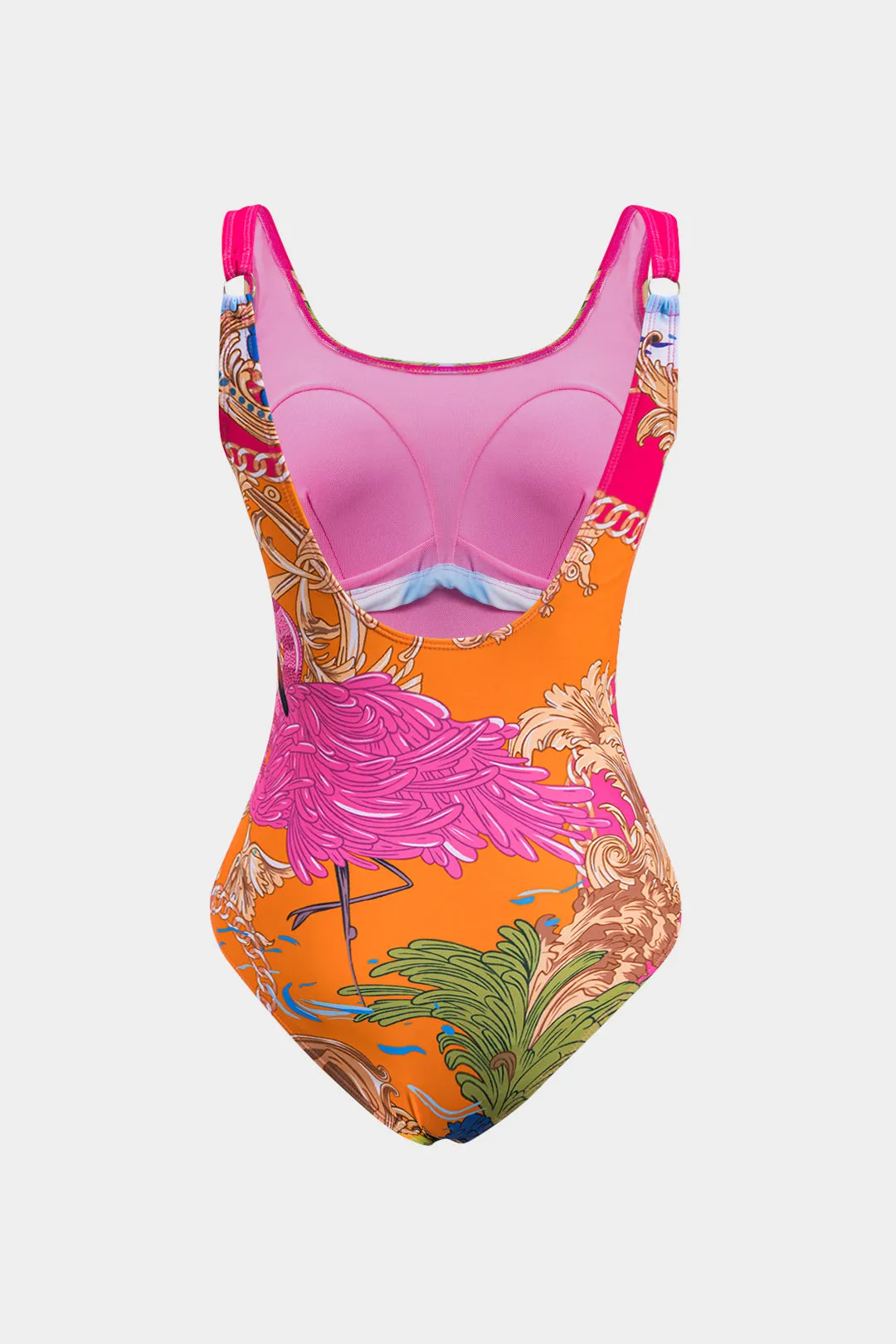 Tropisk tegneserie Chiffon Tummy Control Badetøj og Tie Front Cover Up Set sold by Micas product image thumbnail 3