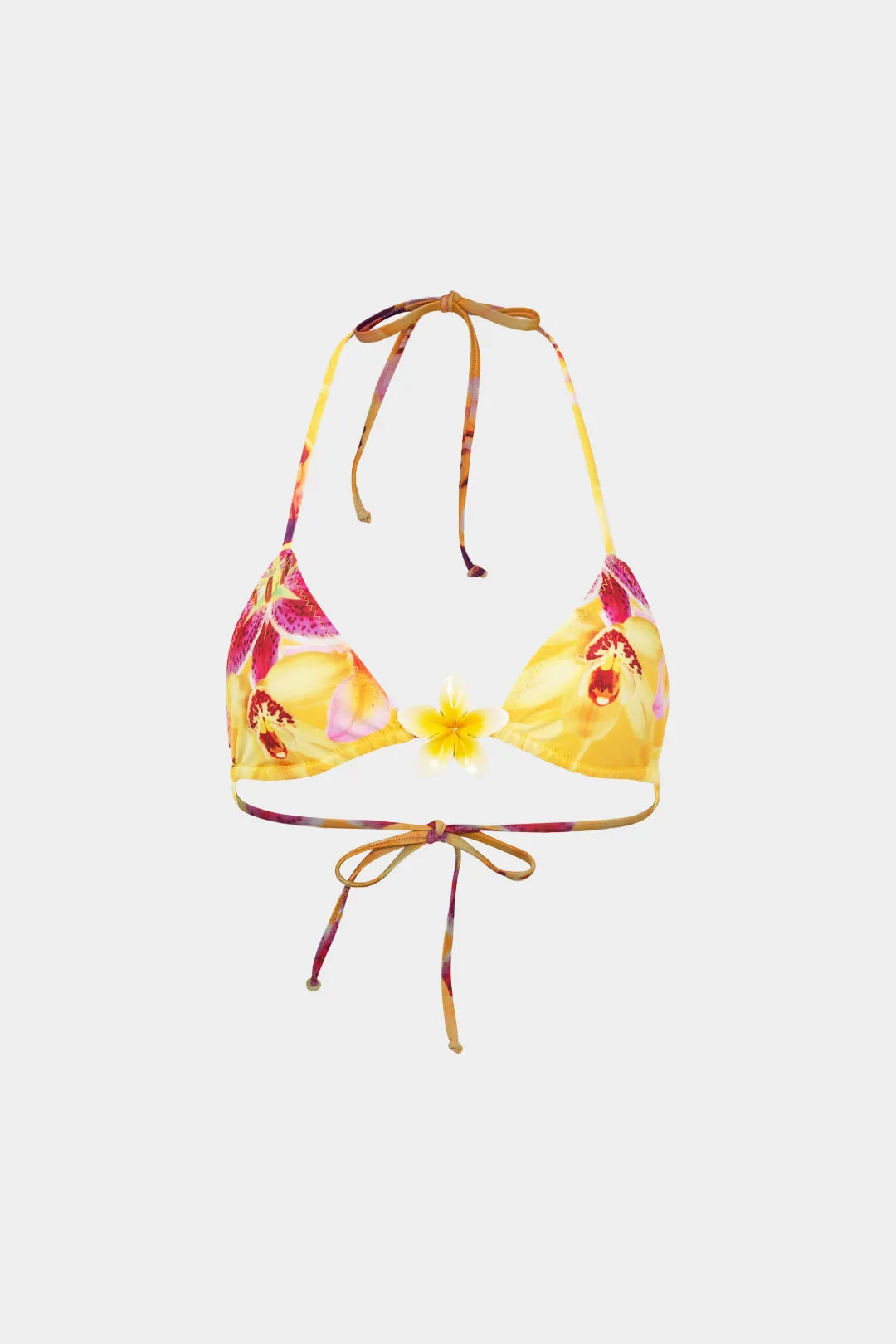 Blomsterprint 3d blomsterbinding bikini top sold by Micas