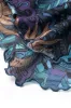 Abstract Print Mesh Ruched Beaded DrawString Cami Top sold by Micas