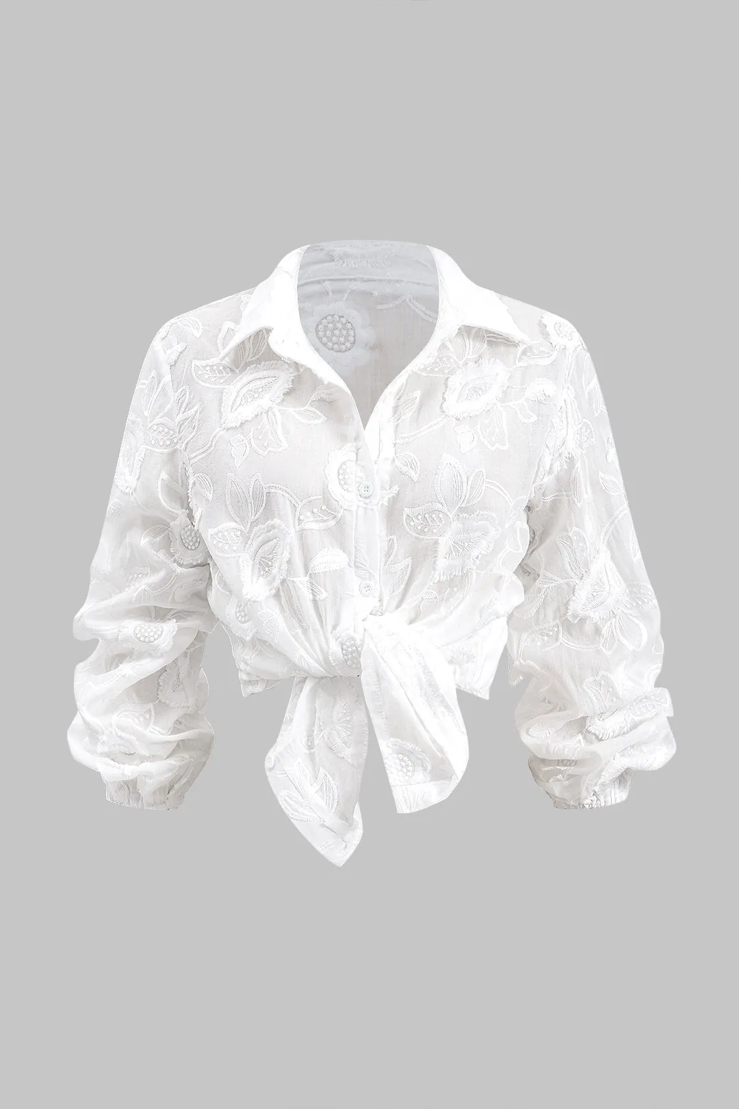 Broderi -knap Langærmet skjorte og shorts indstillet sold by Micas product image thumbnail 2