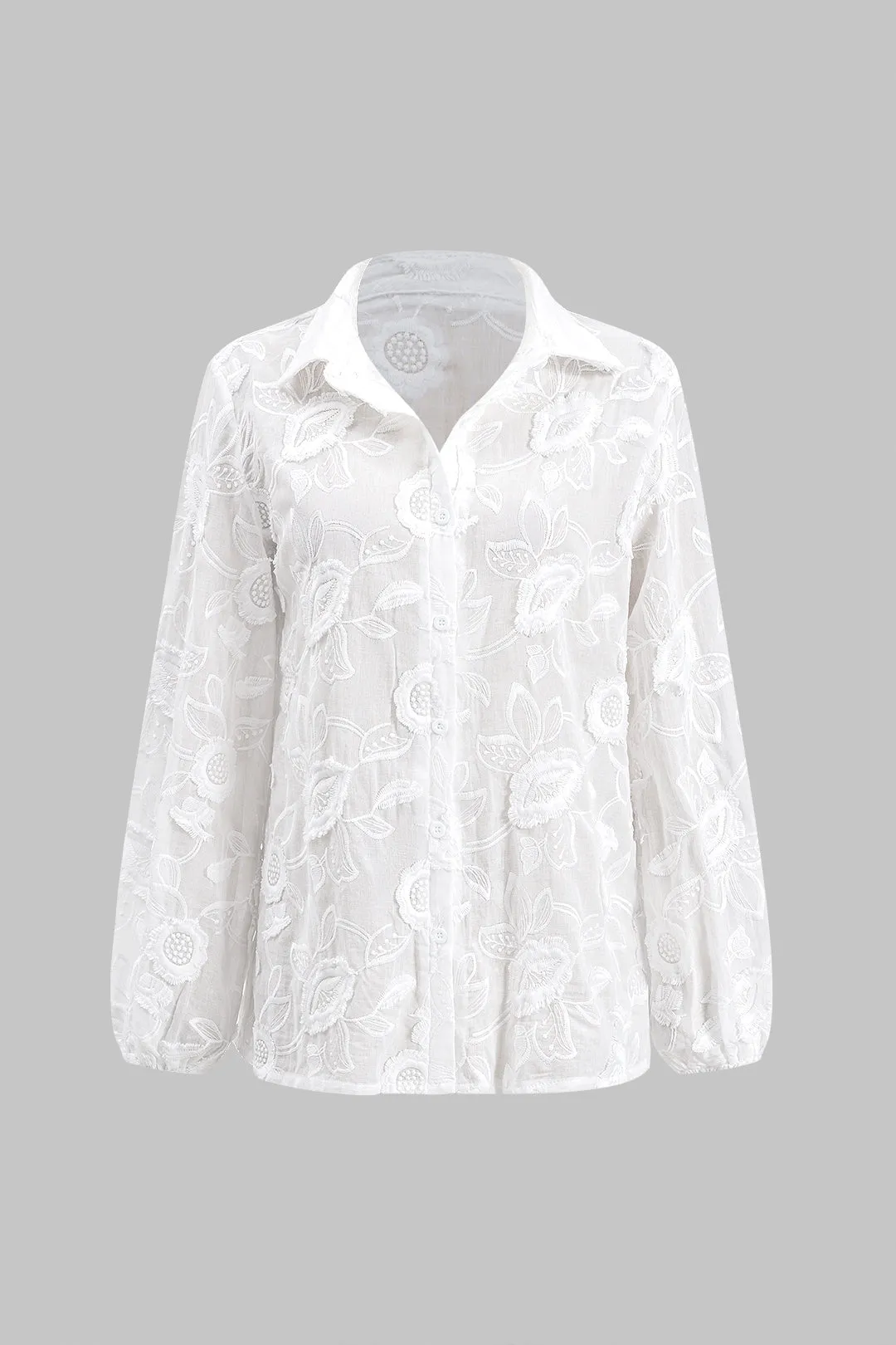 Broderi -knap Langærmet skjorte og shorts indstillet sold by Micas product image thumbnail 3