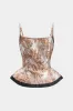 Jacquard -knappen slip top og nederdel sold by Micas