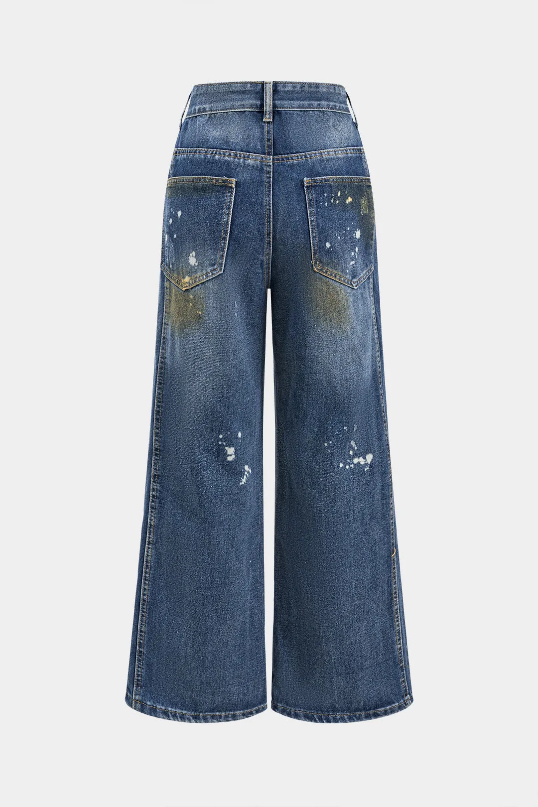 Dirty Denim Button Pocket Wide Ben Jeans sold by Micas product image thumbnail 2