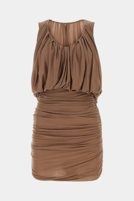 Ruched Sleeveless Mini Dress sold by Micas
