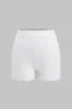 Solid strik grundlæggende elastiske shorts sold by Micas