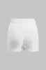 Solid strik grundlæggende elastiske shorts sold by Micas