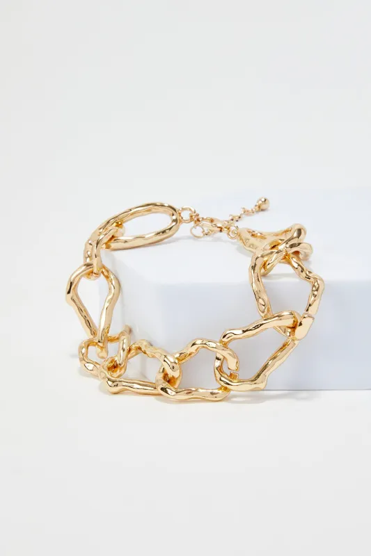 Metal Uregelmæssig kædehalskæde sold by Micas