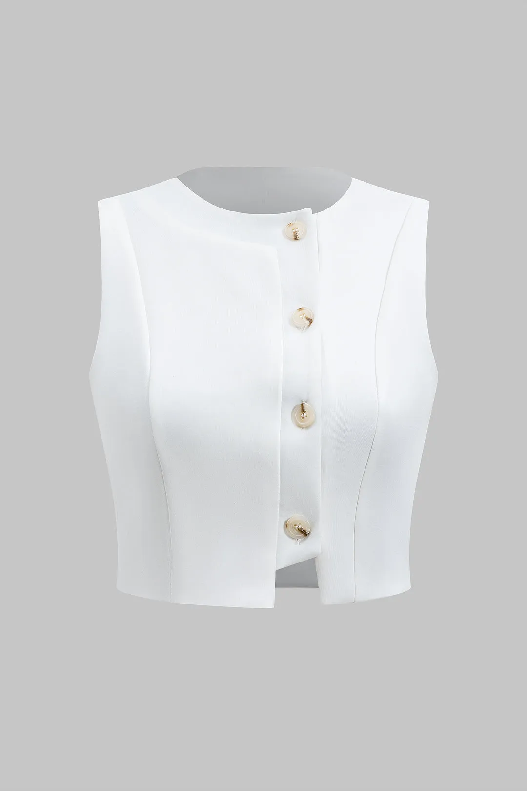 Knap ærmeløs top og plissede bukser sæt sold by Micas product image thumbnail 2