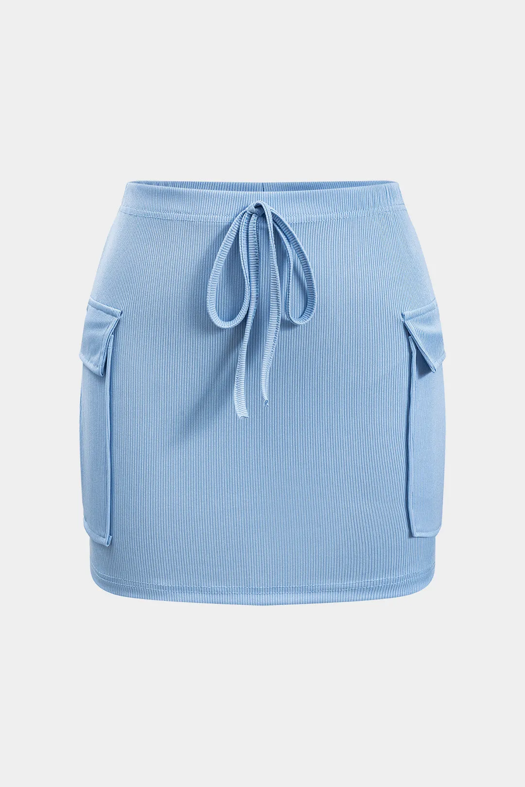 Ærmeløs bodysuit og slips foran lomme nederdel sæt sold by Micas product image thumbnail 4