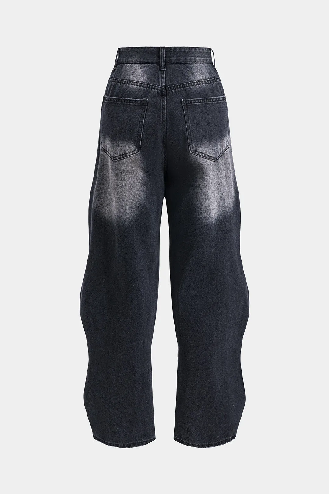 Denim knap lomme brede ben jeans sold by Micas product image thumbnail 2