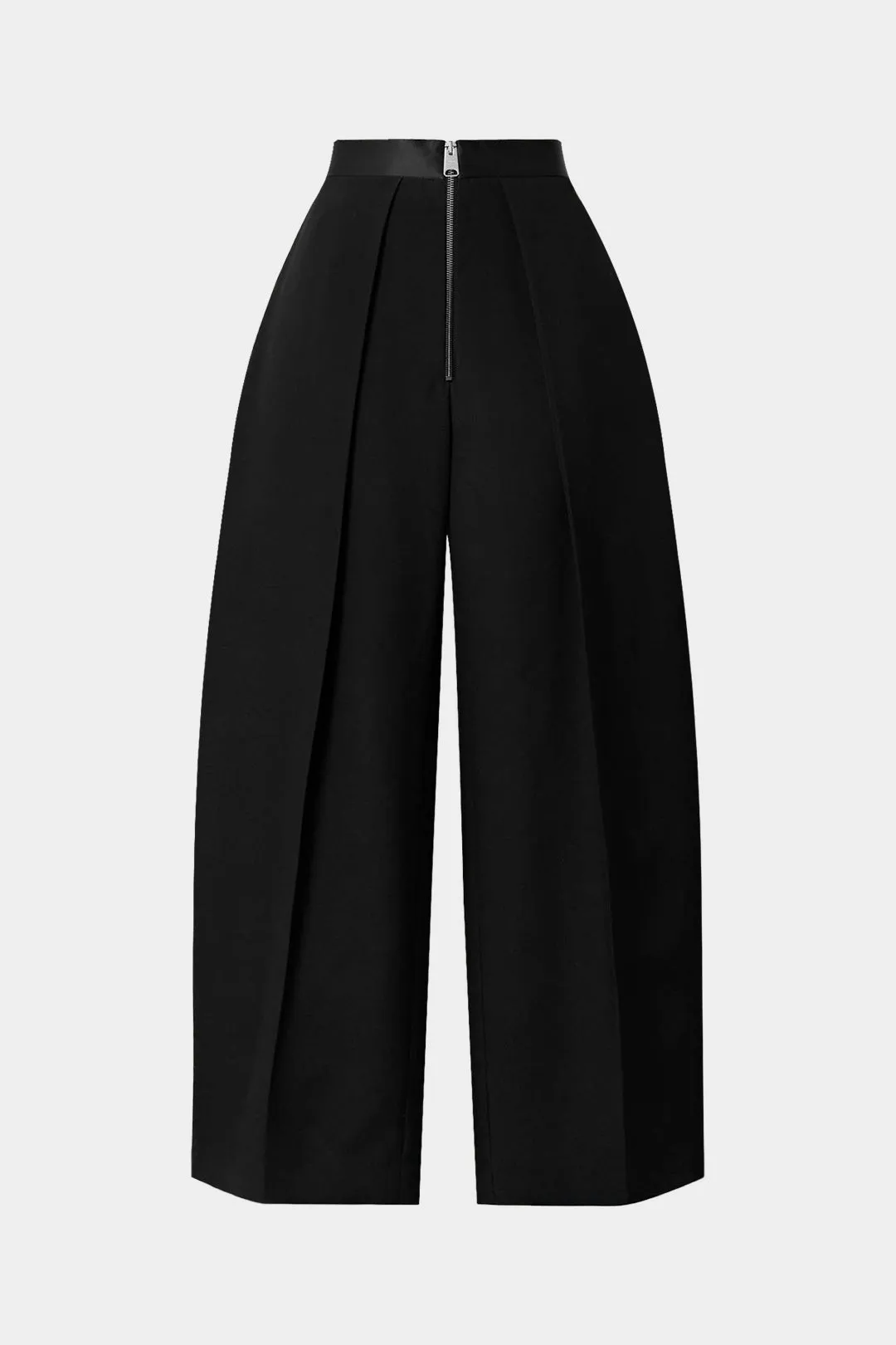 Pleated Zipper Pocket Wide Leg Trousers sold by Micas