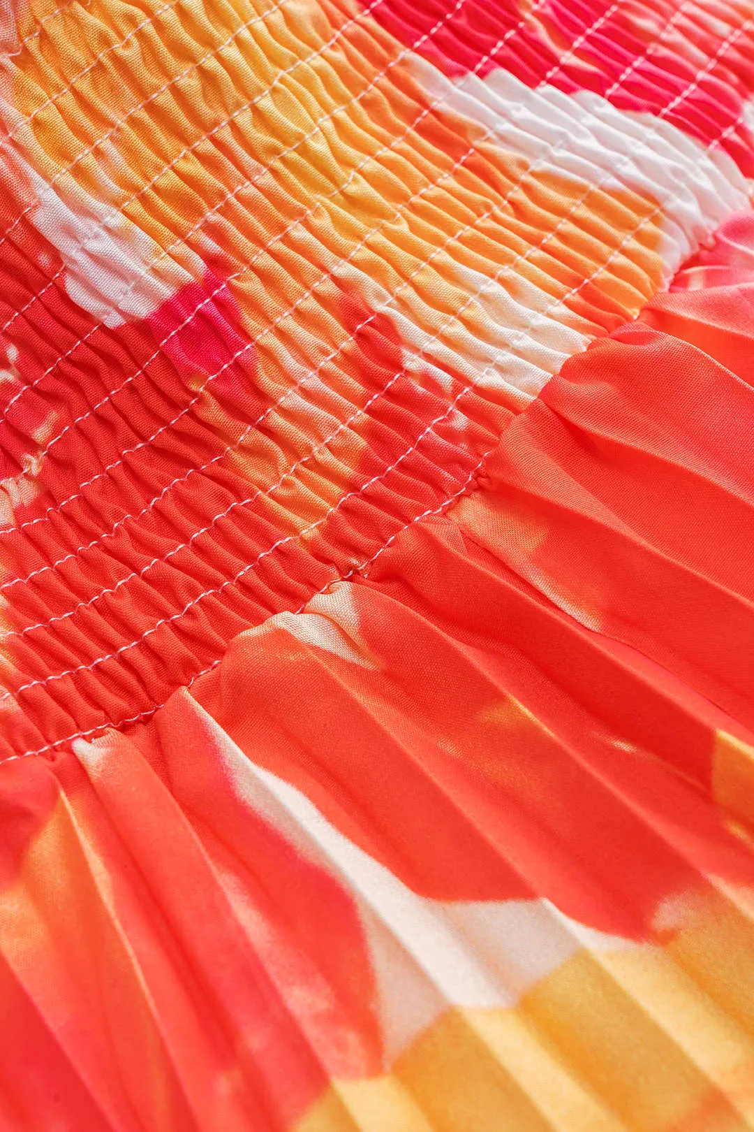 Plus størrelse blomsterprint plisseret rygfri udskåret bind bredt ben jumpsuit sold by Micas product image thumbnail 3