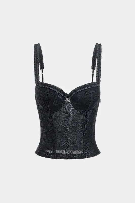 Blonder bustier korset cami top sold by Micas