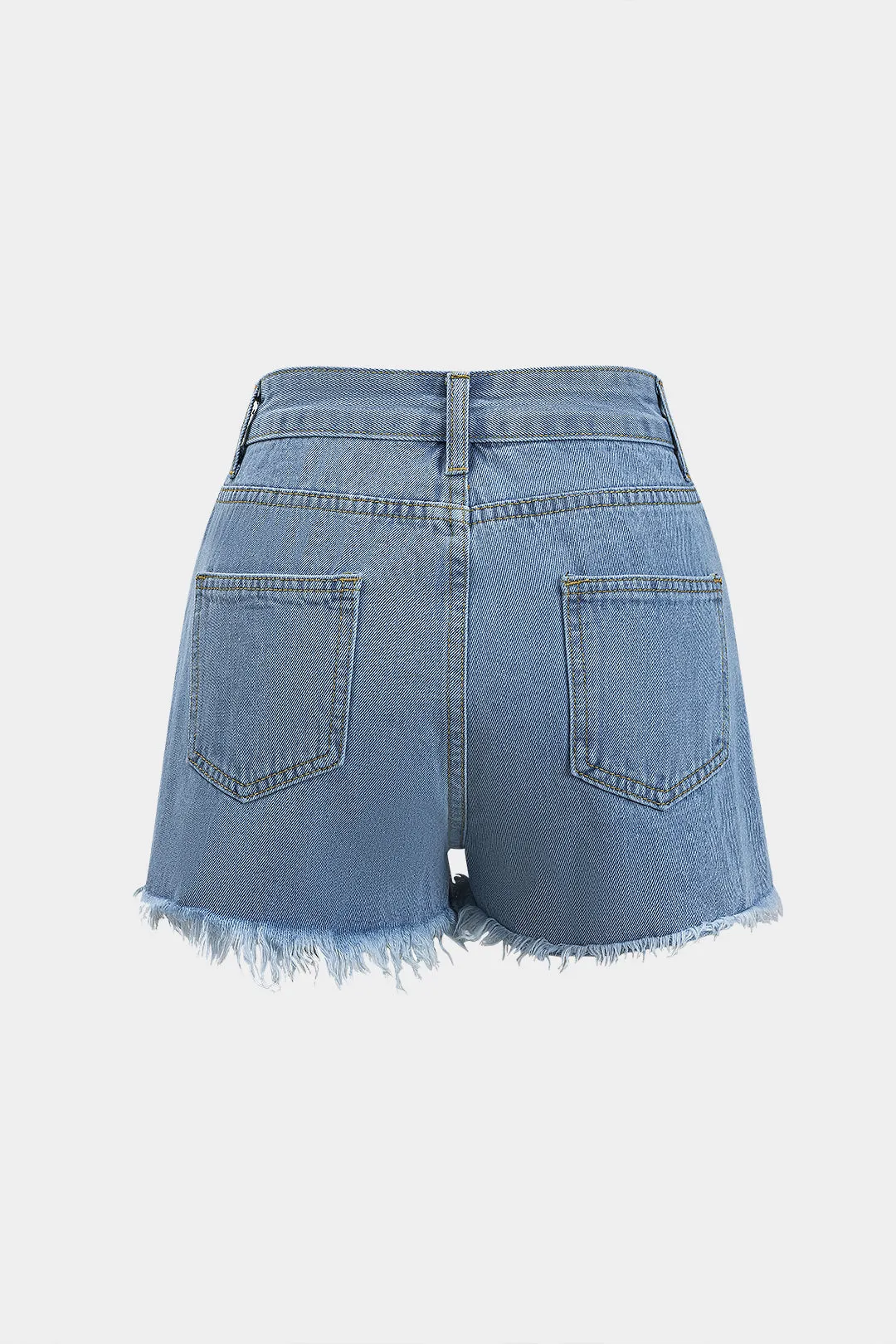 Denim rippet asymmetrisk knaphorts sold by Micas product image thumbnail 2