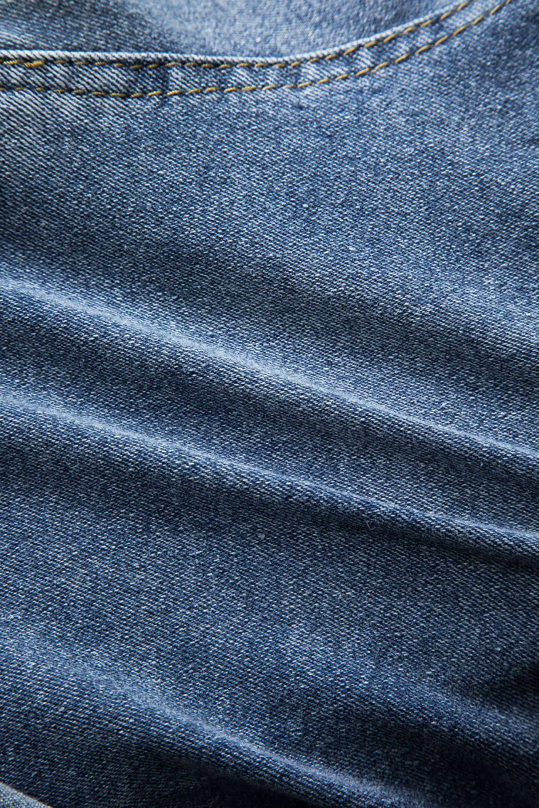 Denim Button Tie Knot Flap Pocket Zipper Shorts sold by Micas product image thumbnail 4