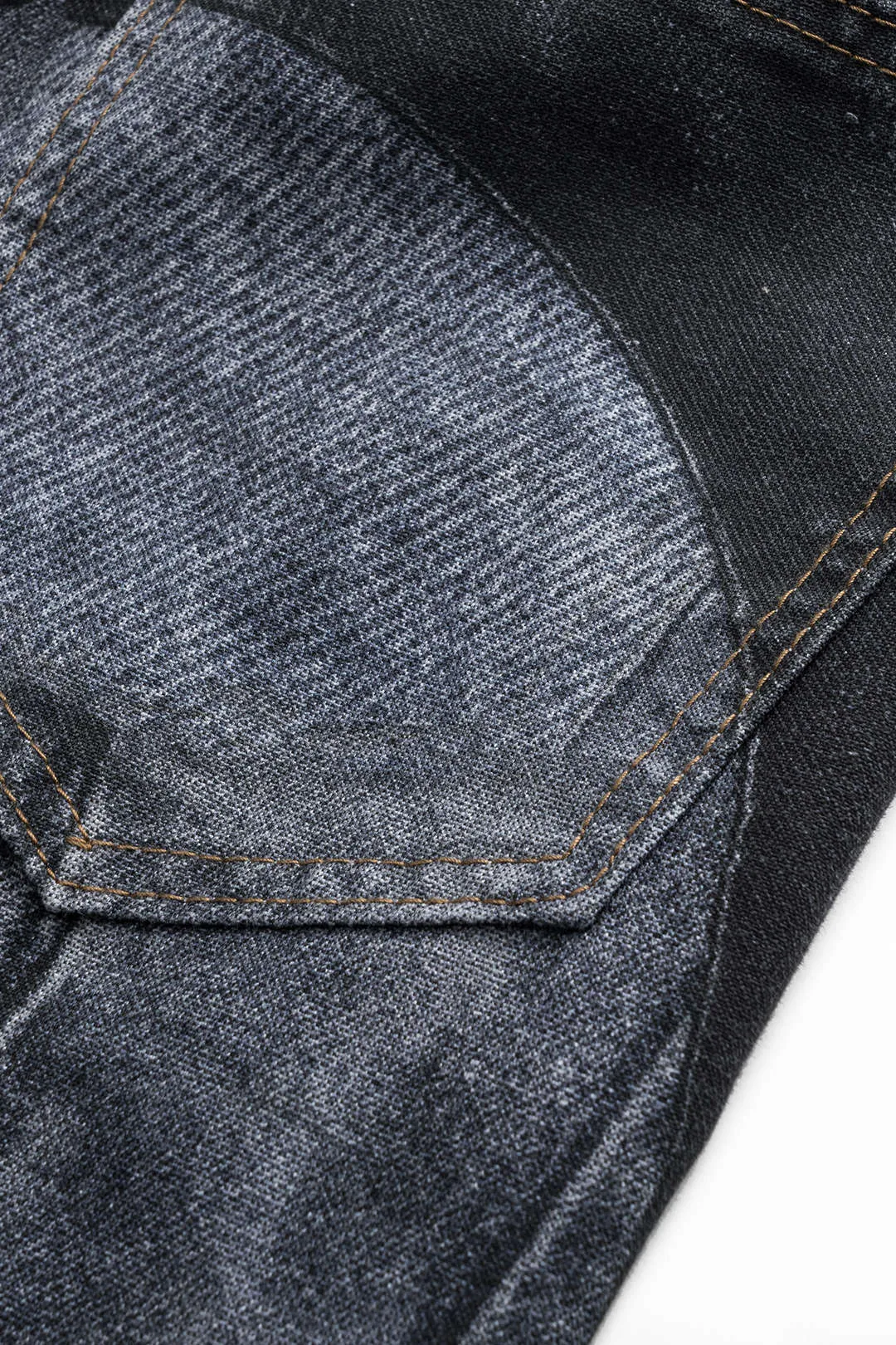 Kontrast denim -knap brede ben jeans sold by Micas product image thumbnail 5