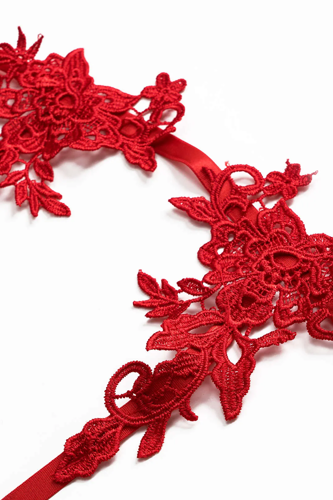 Mesh Sheer Broderi Lingerie Garter Set sold by Micas product image thumbnail 5