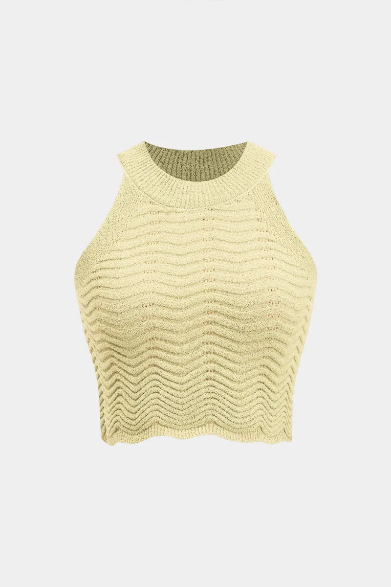 Strik udskåret tank top sold by Micas