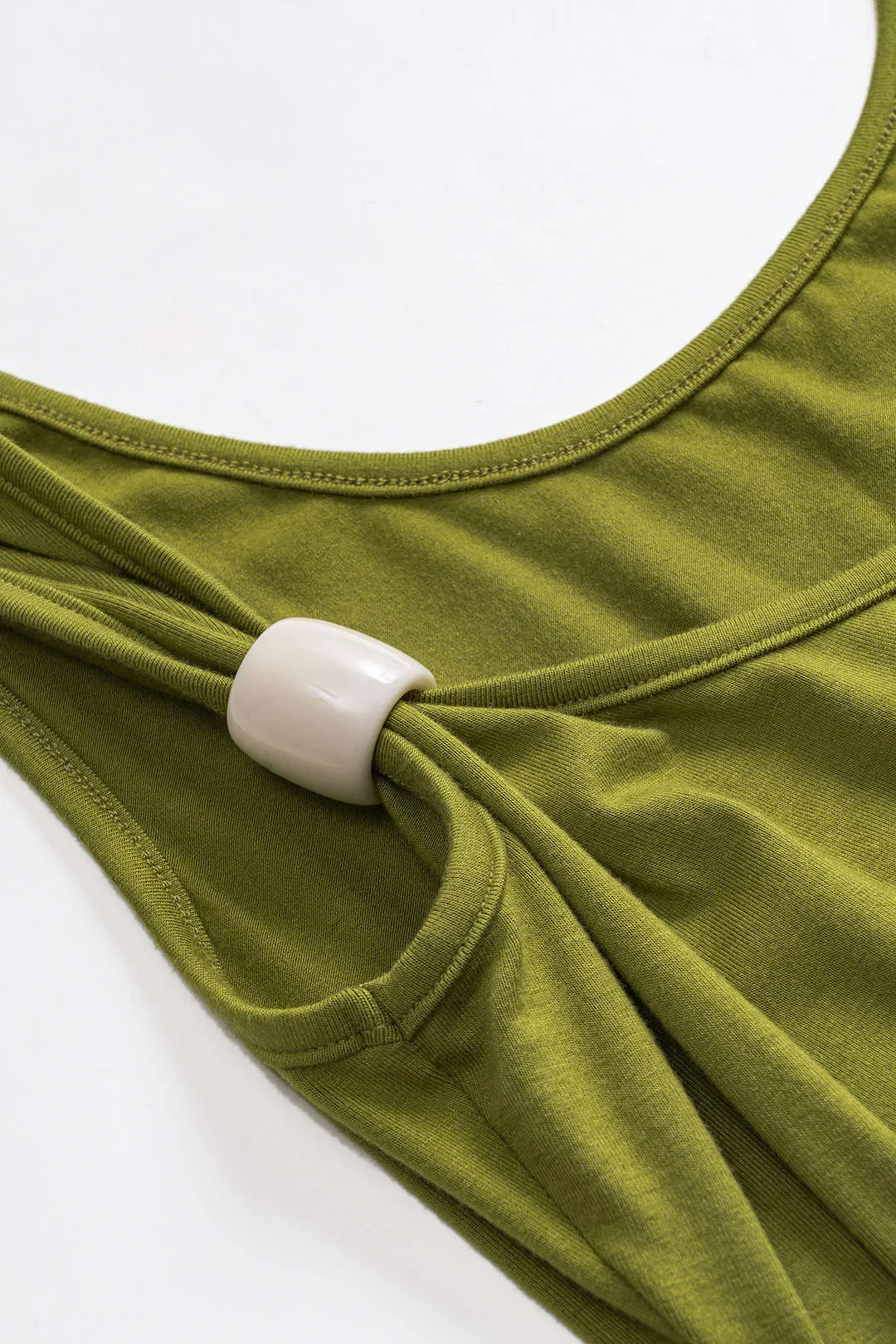 Beaded Ruched ærmeløs midi -kjole sold by Micas product image thumbnail 3