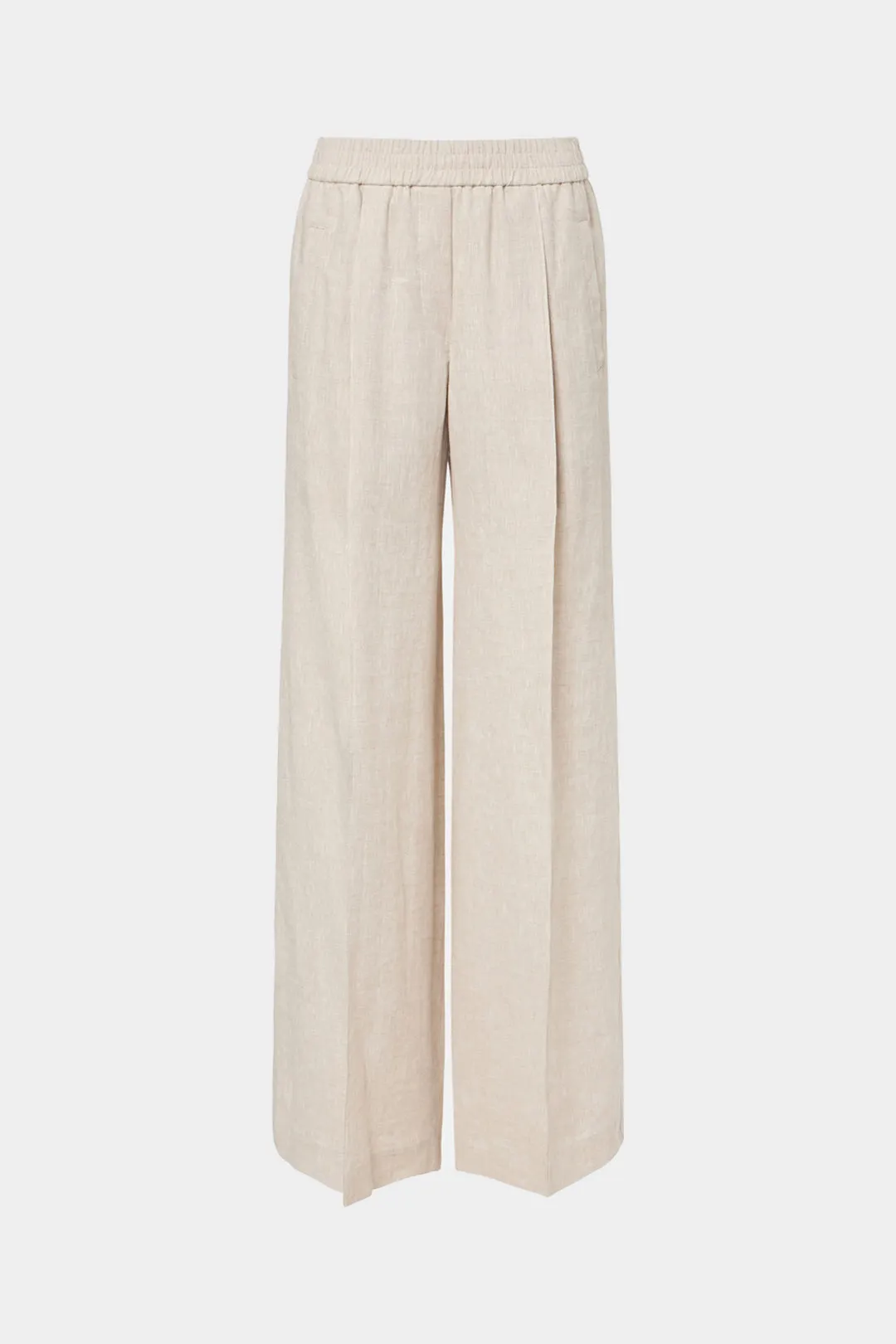 Linen Pleated Pocket Wide Leg Trousers sold by Micas