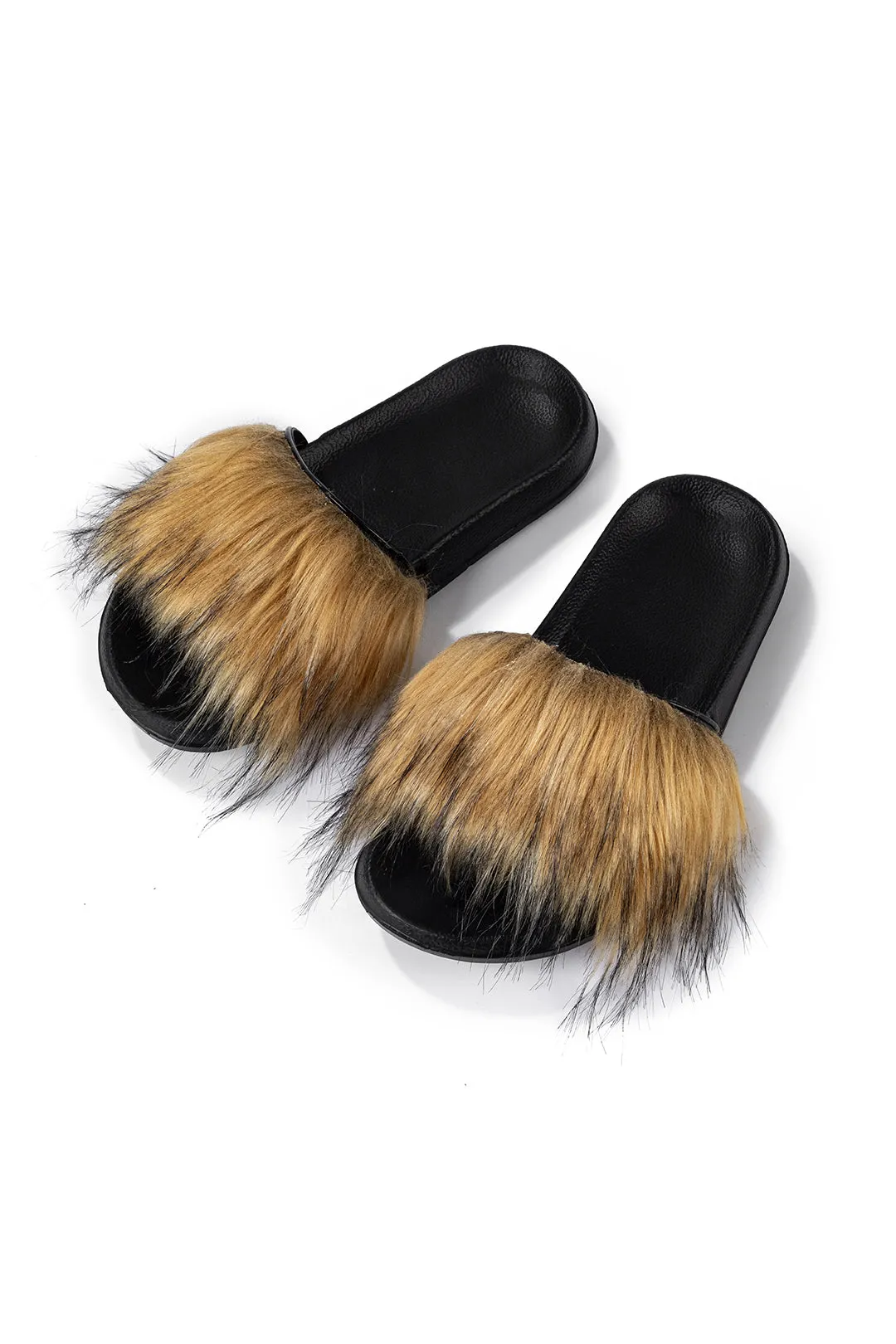 Faux pels ring tå hjemmesko sold by Micas