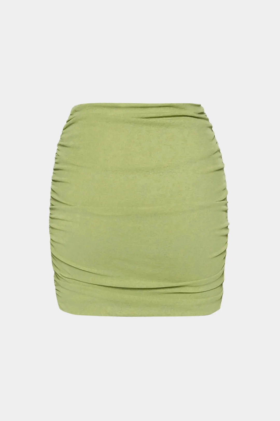 Solid Ruched Mini Skirt sold by Micas product image thumbnail 2