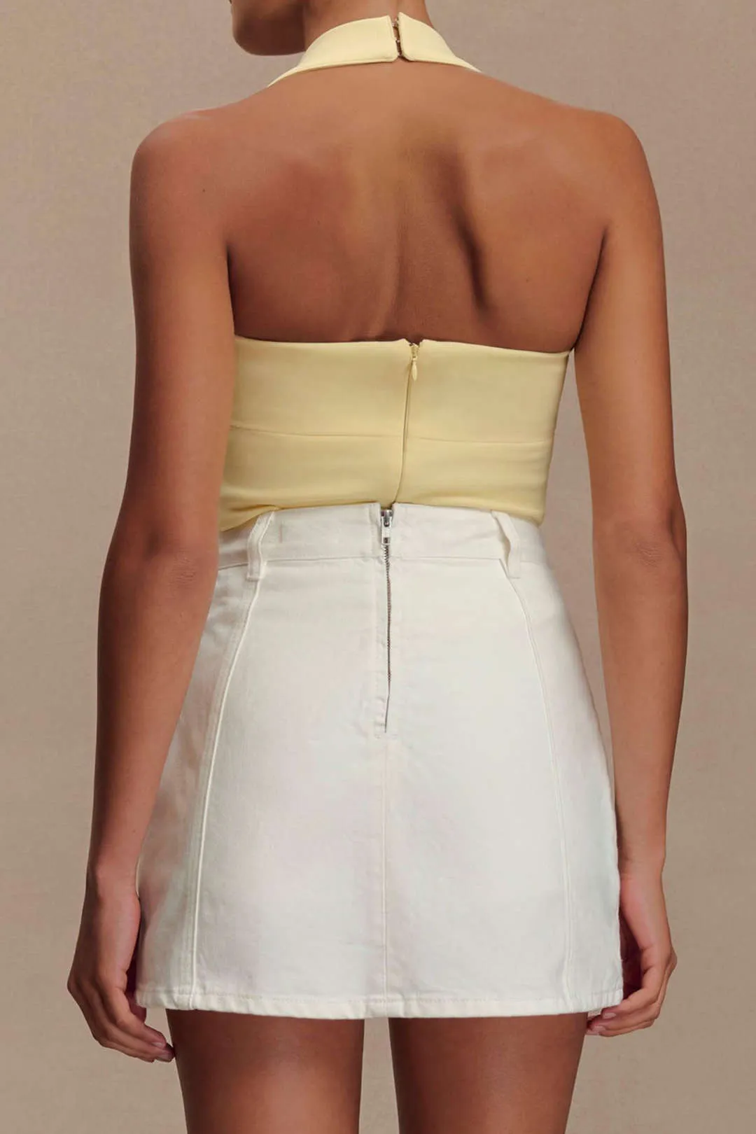 Zipper Halter Cami Top sold by Micas product image thumbnail 2