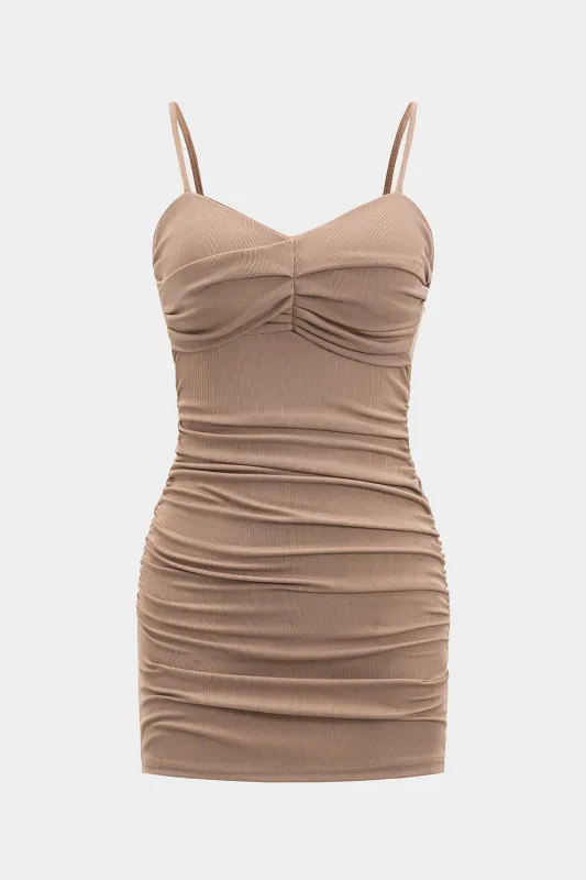 Ruched Slip Mini Dress sold by Micas