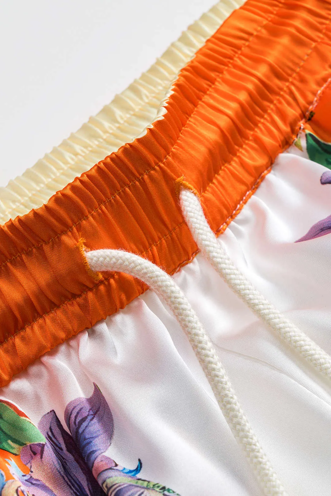 Blomsterprint Satin Ruched Button Bind Front Wide Ben Bukser sold by Micas product image thumbnail 4