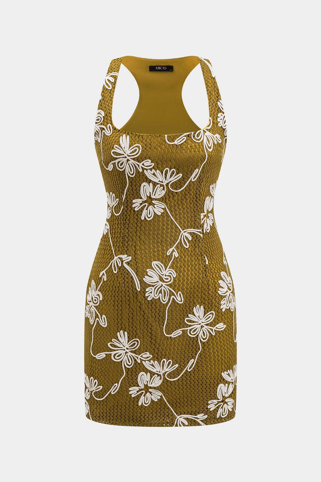 Textured Sleeveless Midi Dress sold by Micas