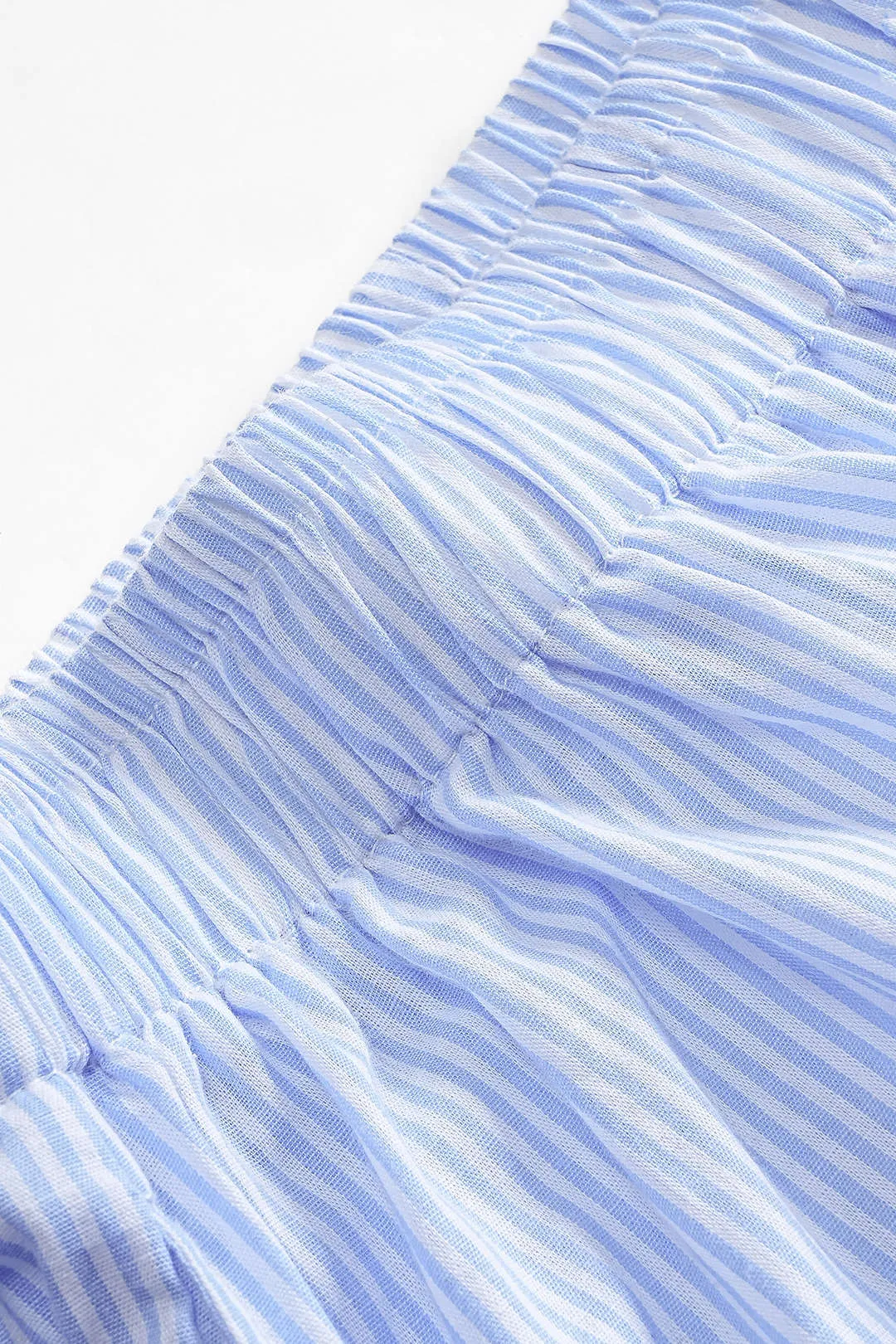 Stripe Print Ruched Tie Knot Shorts sold by Micas product image thumbnail 3