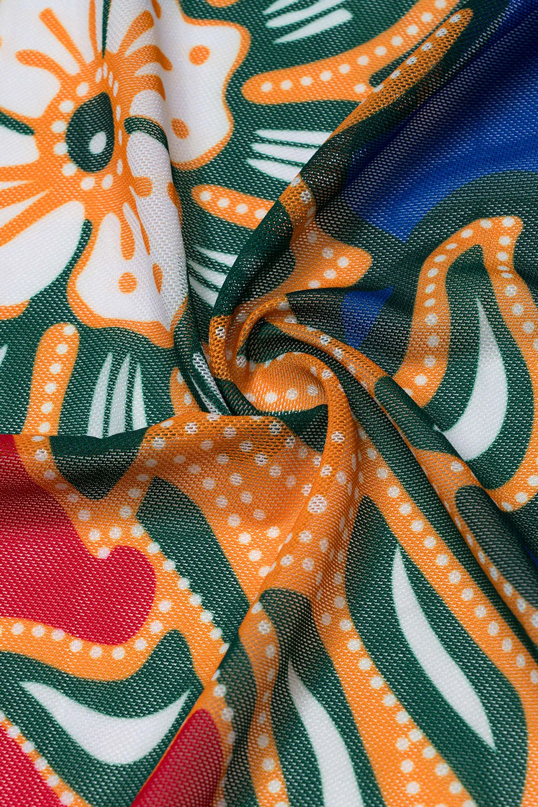 Blomsterprint Ruched Tie Up Bikini og Tie Knot Cover Up Set sold by Micas product image thumbnail 5