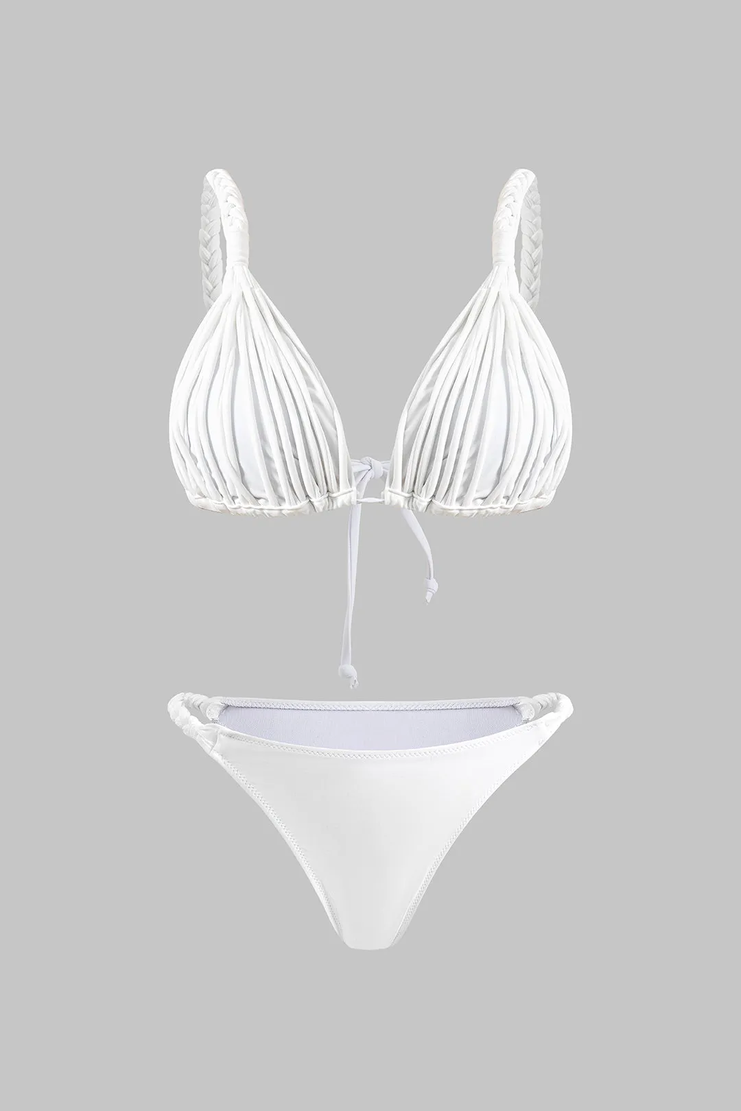 Ruched Tie Back Backless Bikini Set sold by Micas product image thumbnail 2